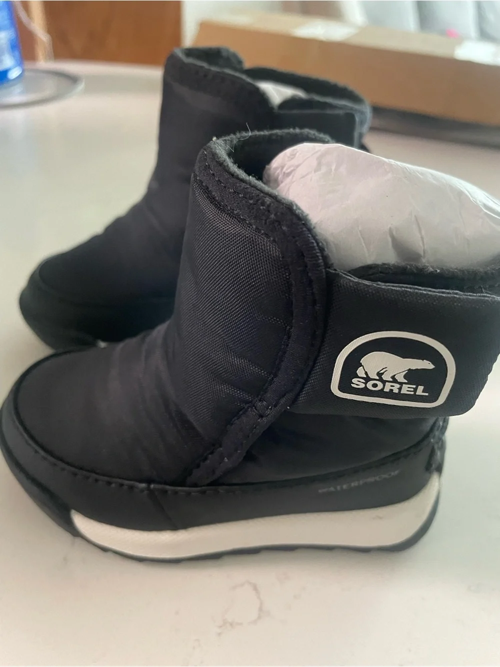 Sorel Toddler Whitney II Plus Waterproof Boot - Black & White